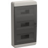 Корпус пластиковый IEK TEKFOR ЩРН-П-36 IP41 черная прозрачная дверь TF5-KP12-N-36-41-K01-K03